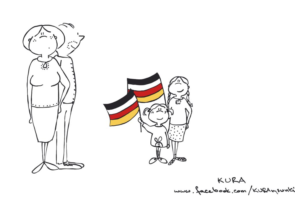 polskie dzieci w Niemczech KURA