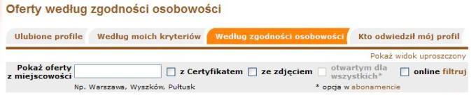 nowe filtrowanie ofert wg. zdjęć otwartych