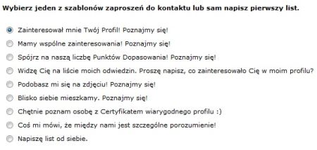 Szablony zaproszeń do kontaktu