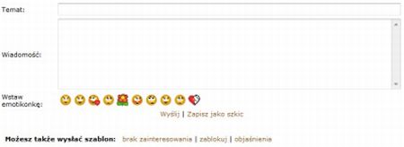 Okno wiadomości