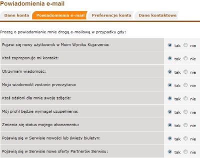 Powiadomienia e-mail